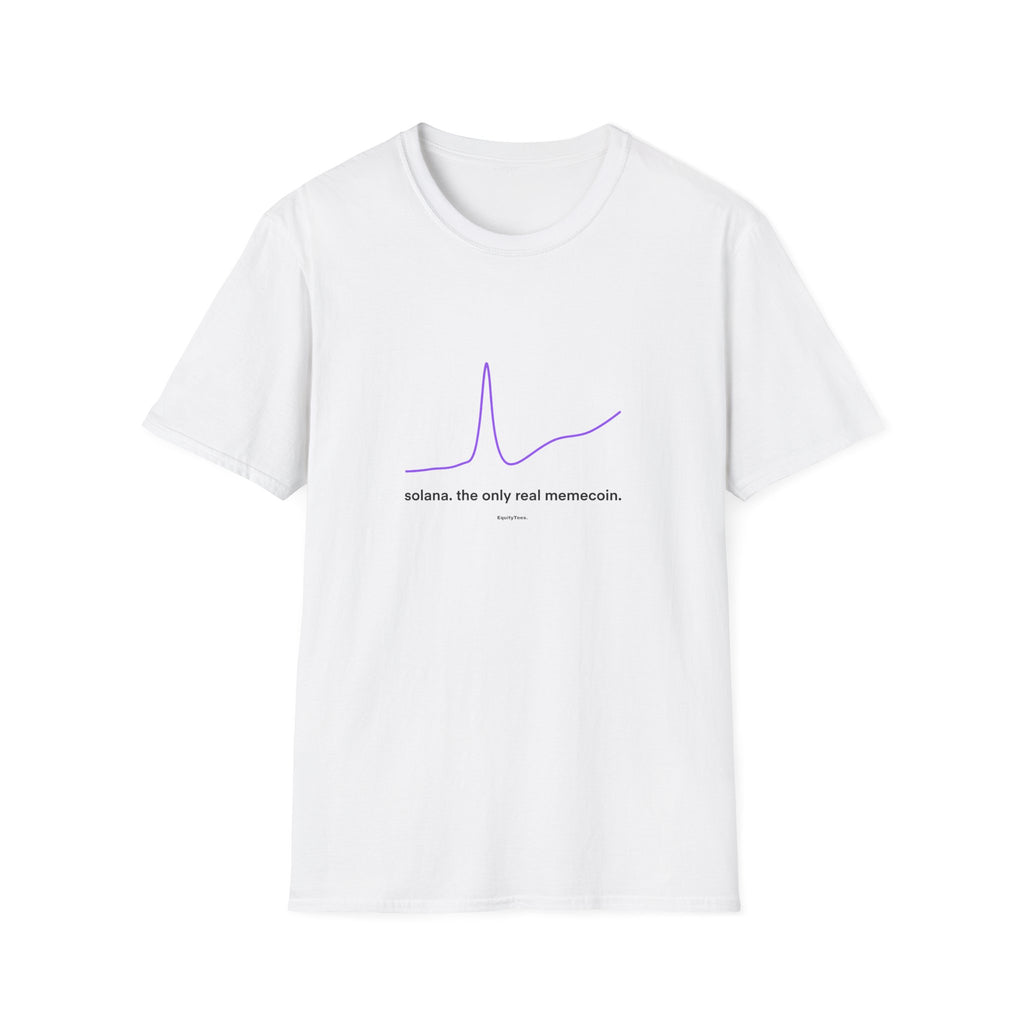 Solana Meme Coin T-Shirt — "solana. the real memecoin."